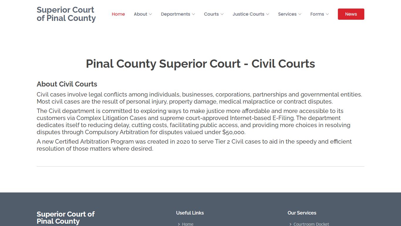 Pinal County Superior Court - Civil Courts